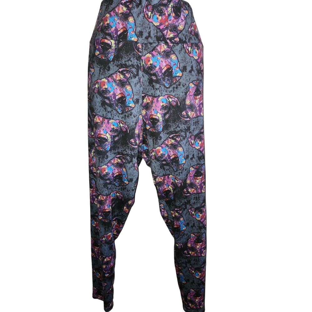 Pitbull Dog Print Leggings